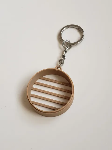 Ducky Bun Fidget Keychain (Dim Sum) view 3