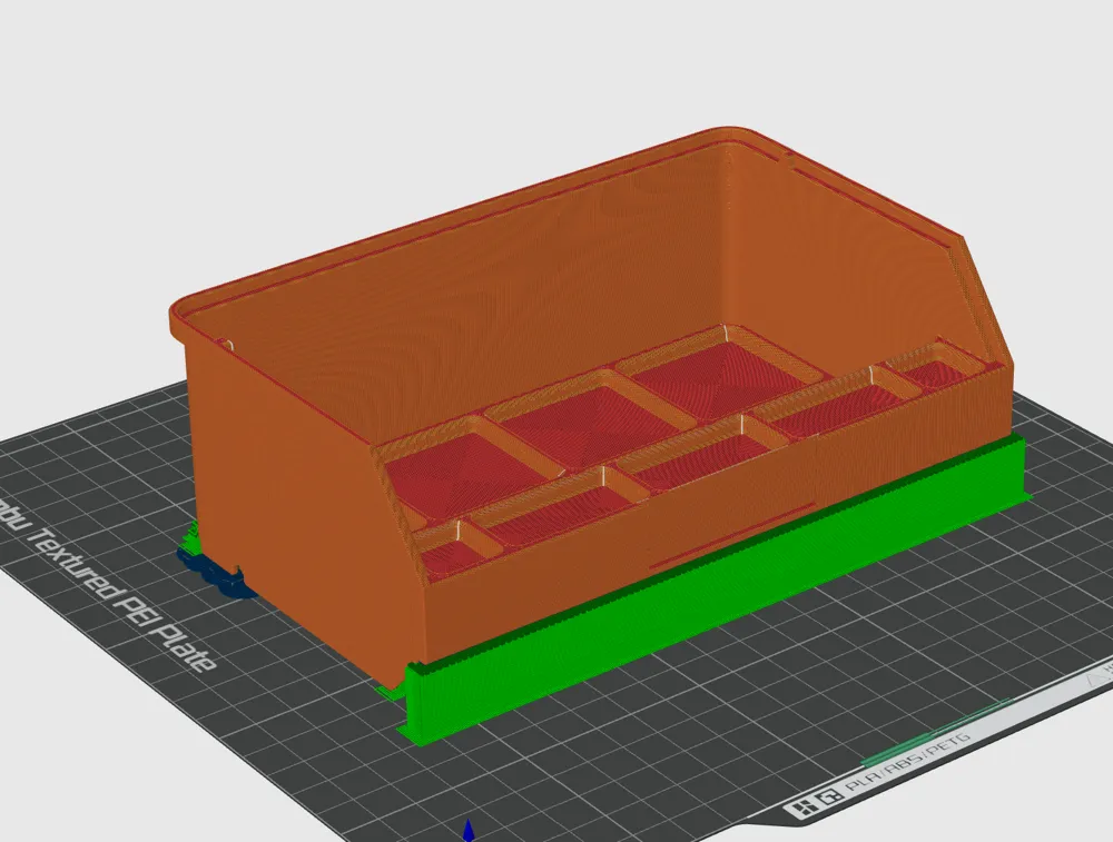 Mk1-Thin (4u wide) stackable bins for Gridfinity by Andy MakerWorld ...