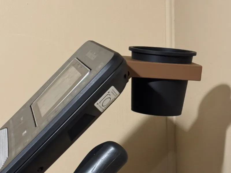Cup holder for NordicTrack exercise bike