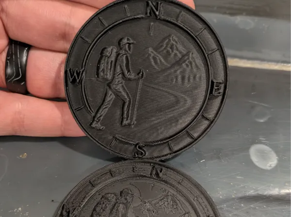 Jeton souvenir de randonnée
