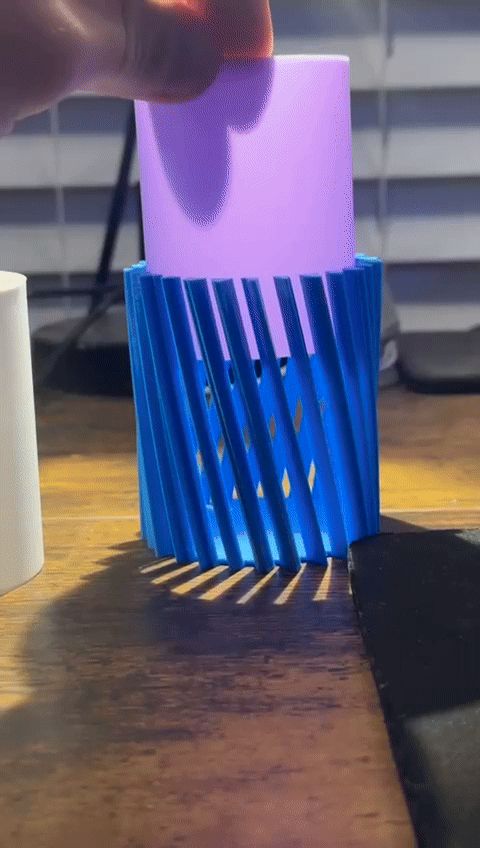 Spiral Pen Holder & Puck Light Diffuser