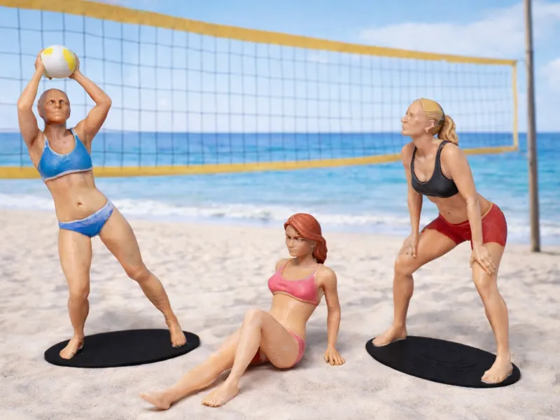 Beachvolleyball-Figuren-Set - LGB Gartenbahn 1:22