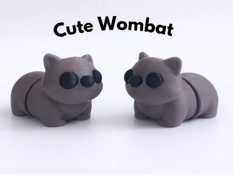 Cute Articulated Wombat Flexi Mini