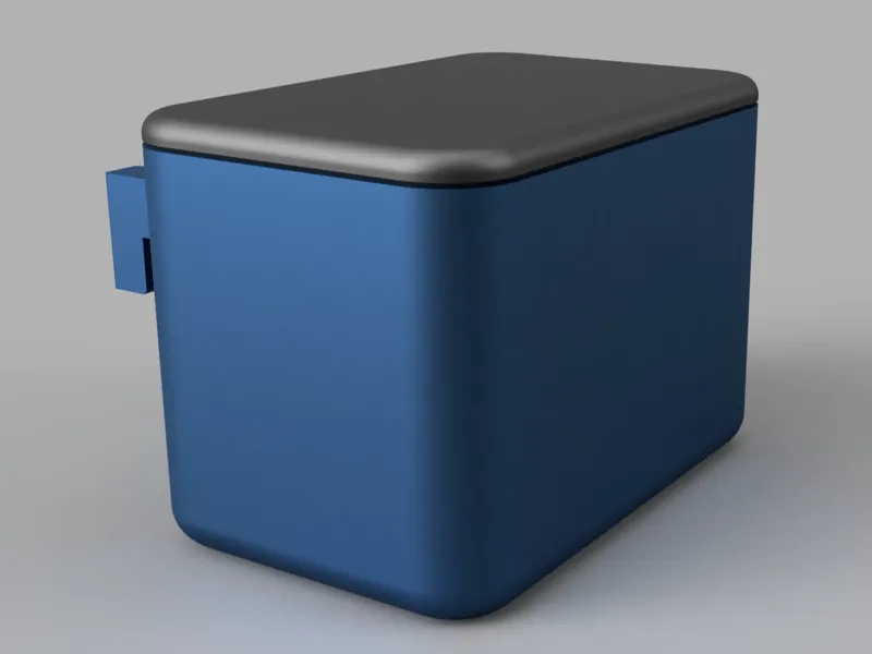 Box for small printer parts fitting to Skadis