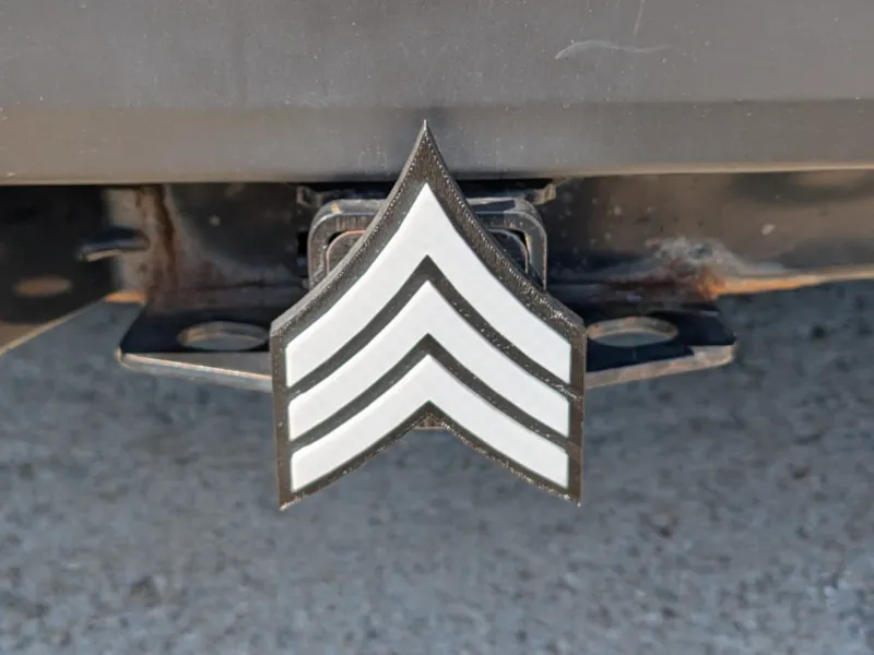 Sergeant Strips Hitch Cover