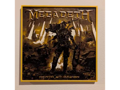 Megadeath - Death by Design Cover Art Hueforge