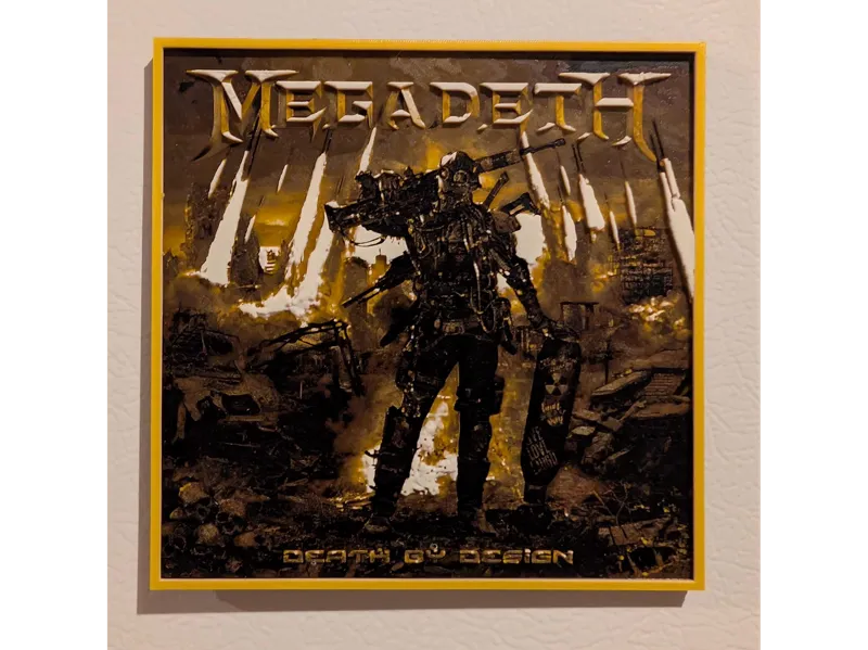 Megadeath - Death by Design Cover Art Hueforge