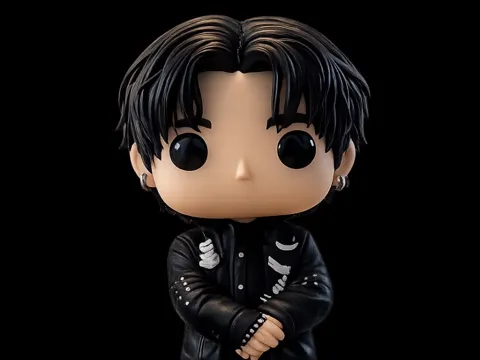 Figura decorativa: figura jungkook de bts , para pintar a mano — referencia de MakerWorld