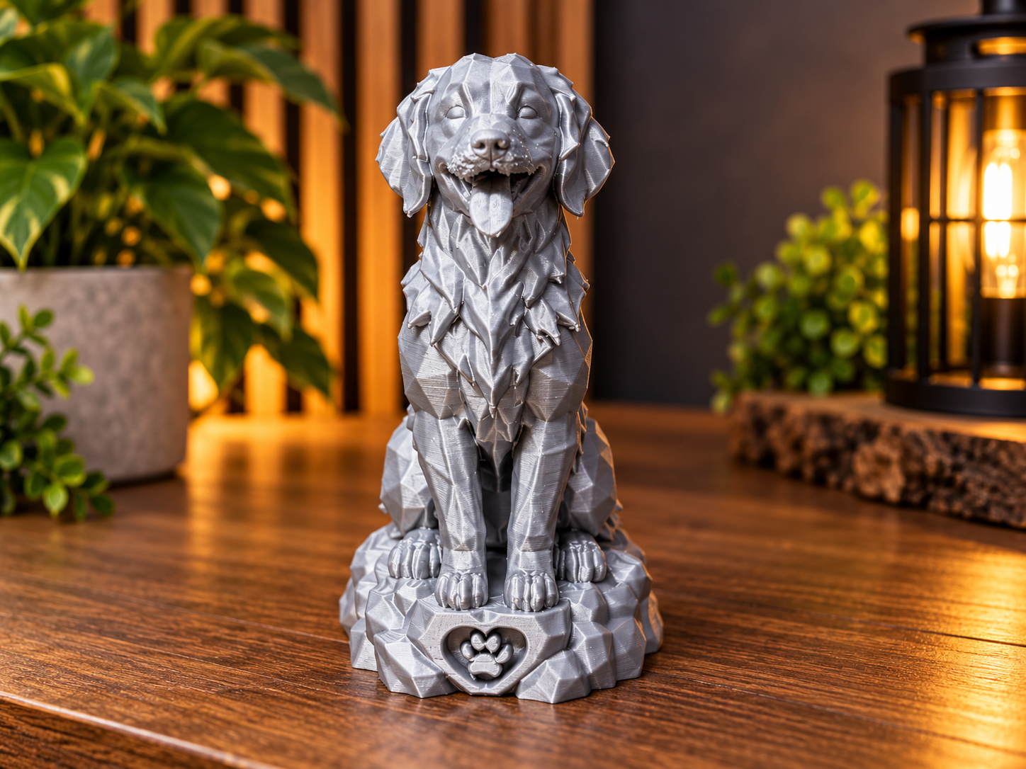 Happy Dog Statue – Loyal Dog Decorative Figure 3D model