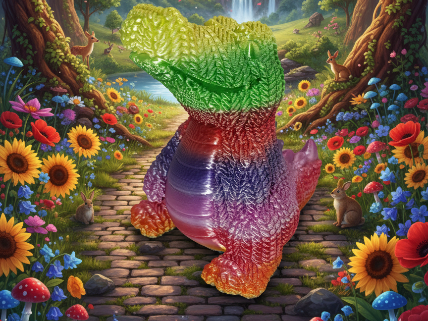 Crocodile tricoté