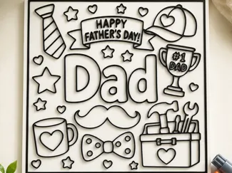 Father's Day Coloring