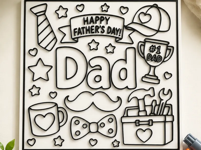 Father's Day Coloring