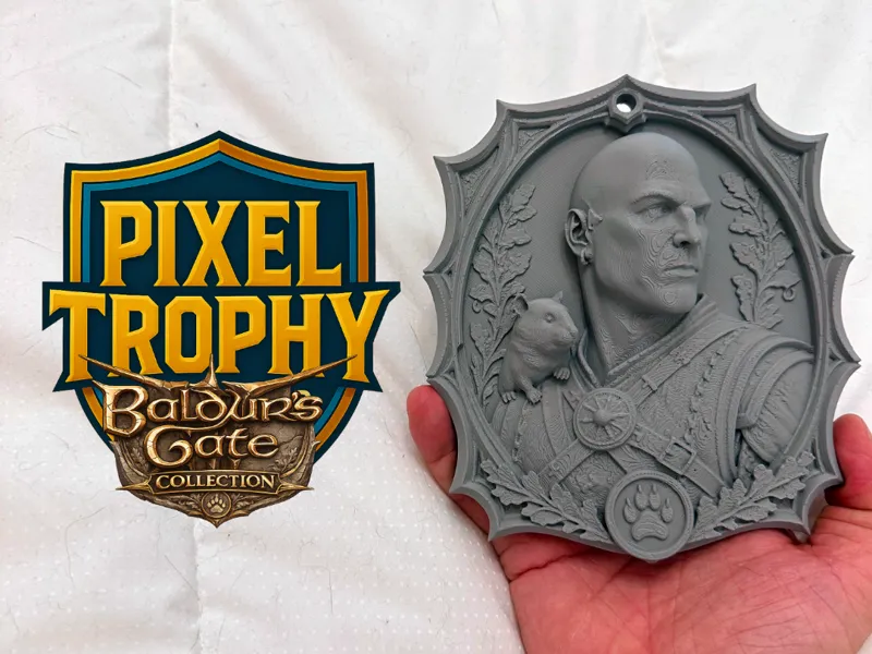 Pixel Trophy - Minsc (Baldur's Gate 3)