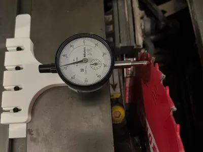 Sawstop Arbor alignment tool with Mitutoyo 2046A