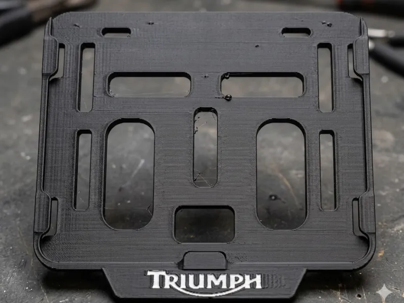 Suporte de Placa de Moto Mercosul 