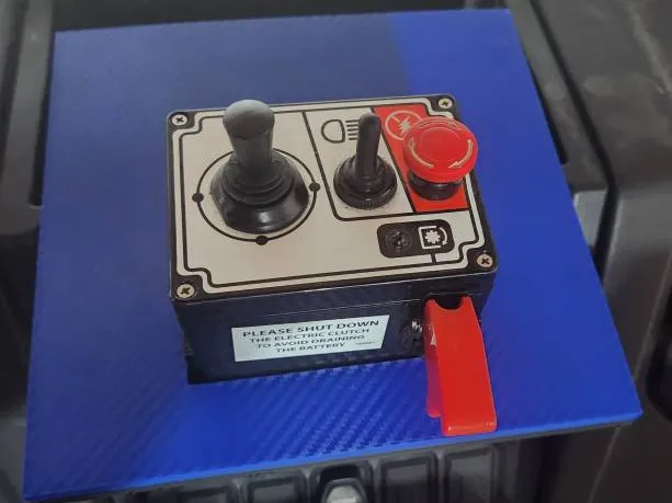 Snowblower control holder