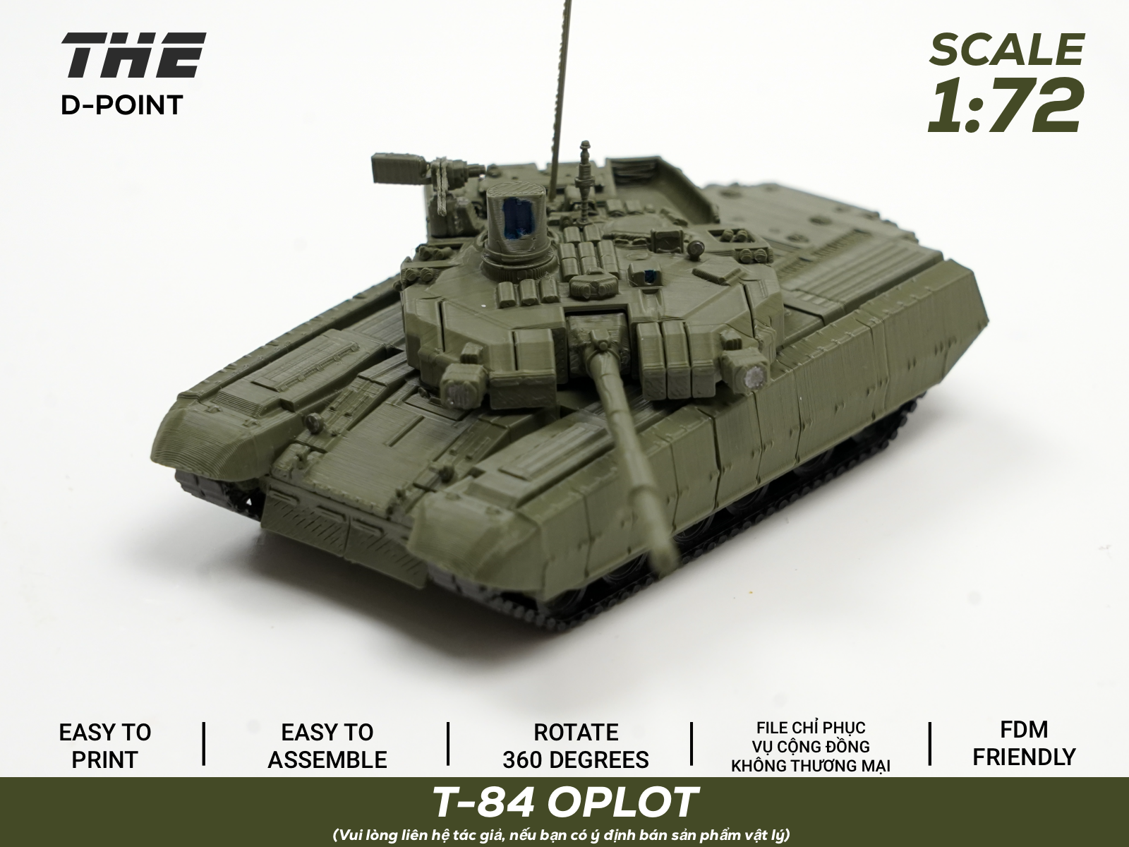 T-84 OPLOT-M | 1:72 Scale Tank Model - 1