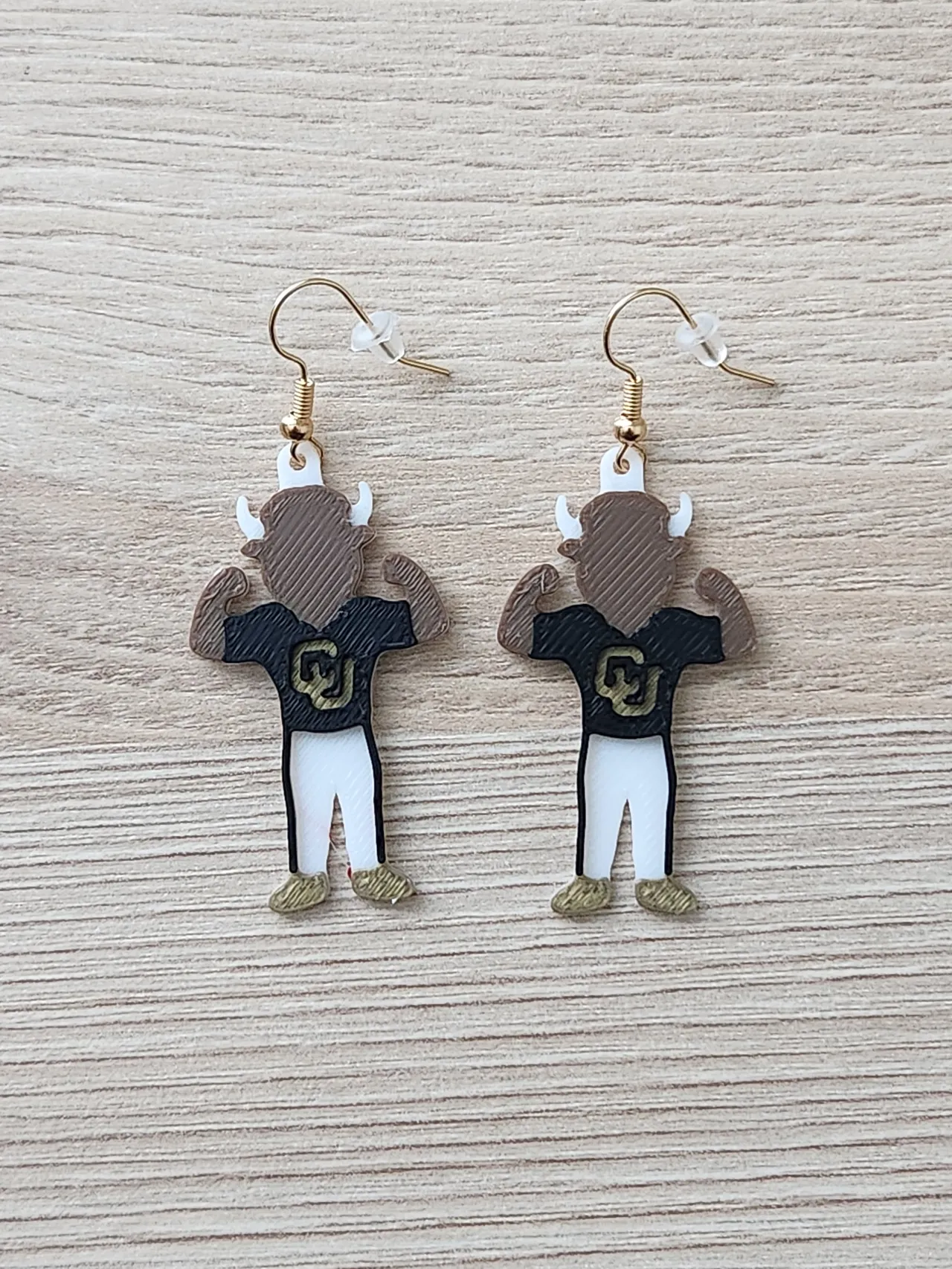 Colorado Buffalo Earrings view 3