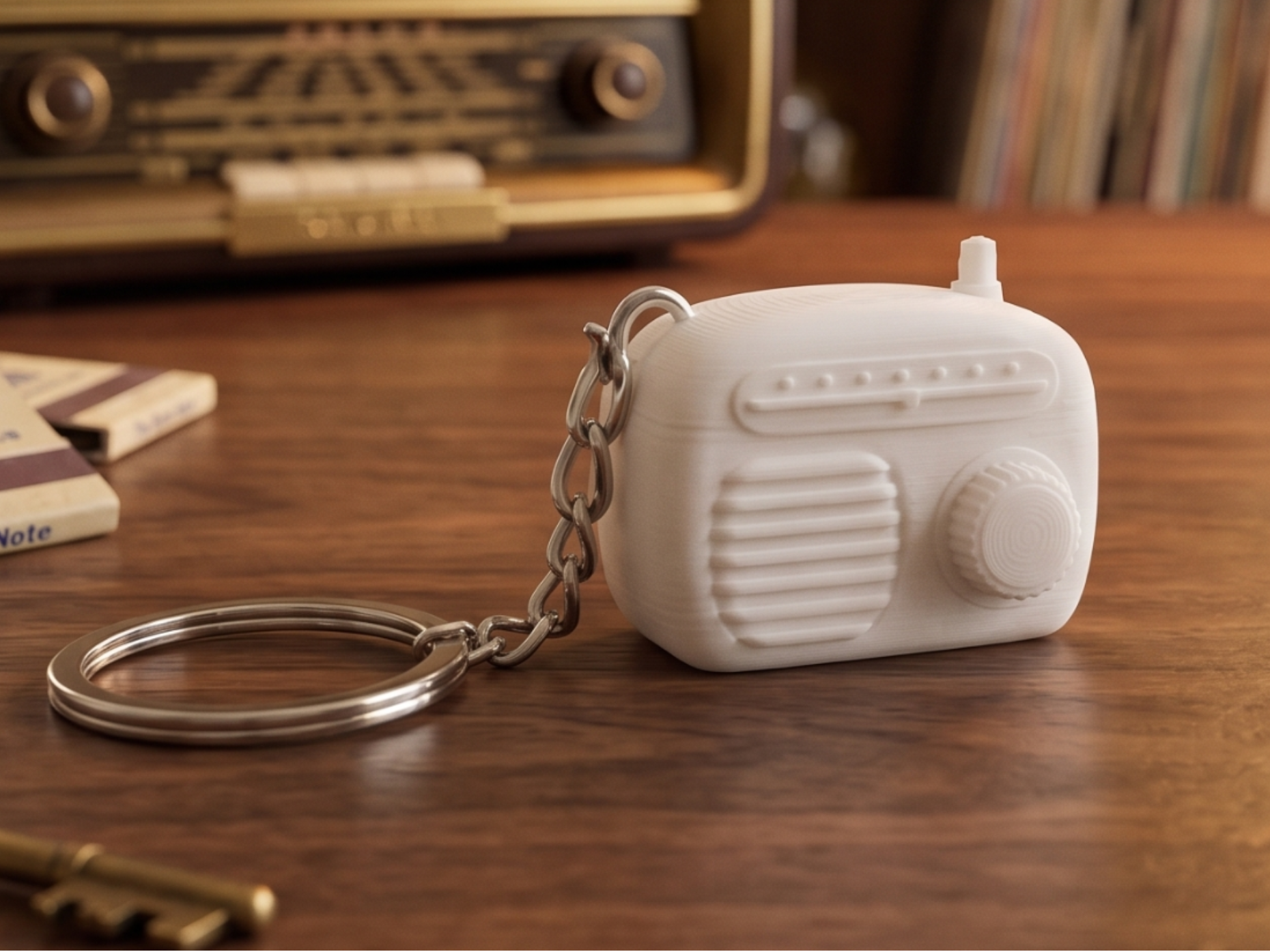 Retro Radio Keychain