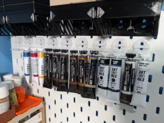 Skadis T-Clip Oil Paint Rack