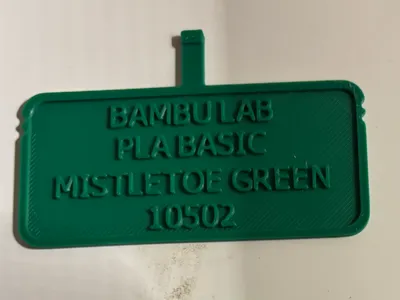 Swatch ID plate