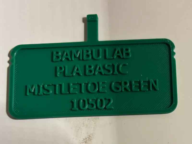 Swatch ID plate