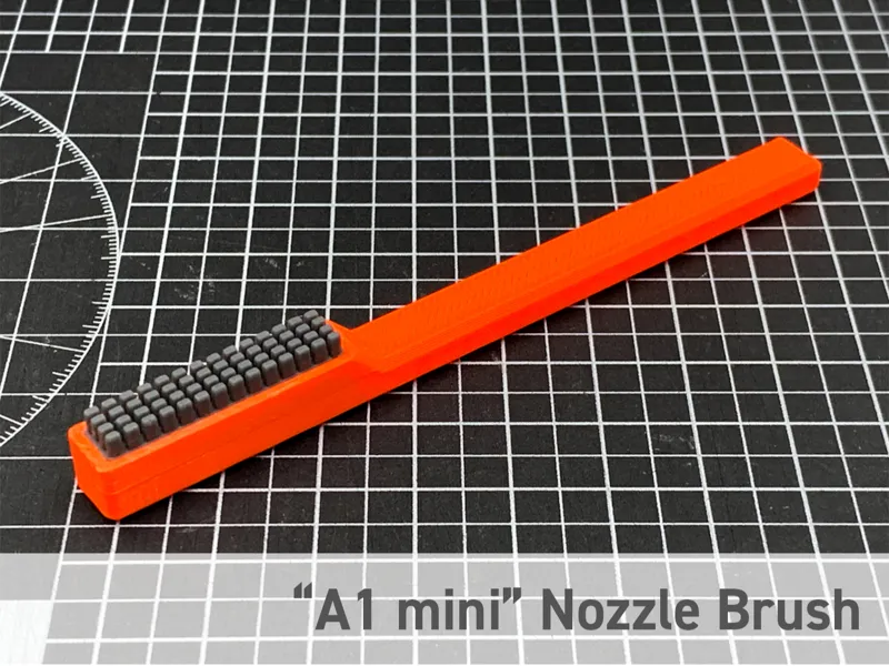 Nozzle Brush Handle with A1 mini Nozzle Wiper