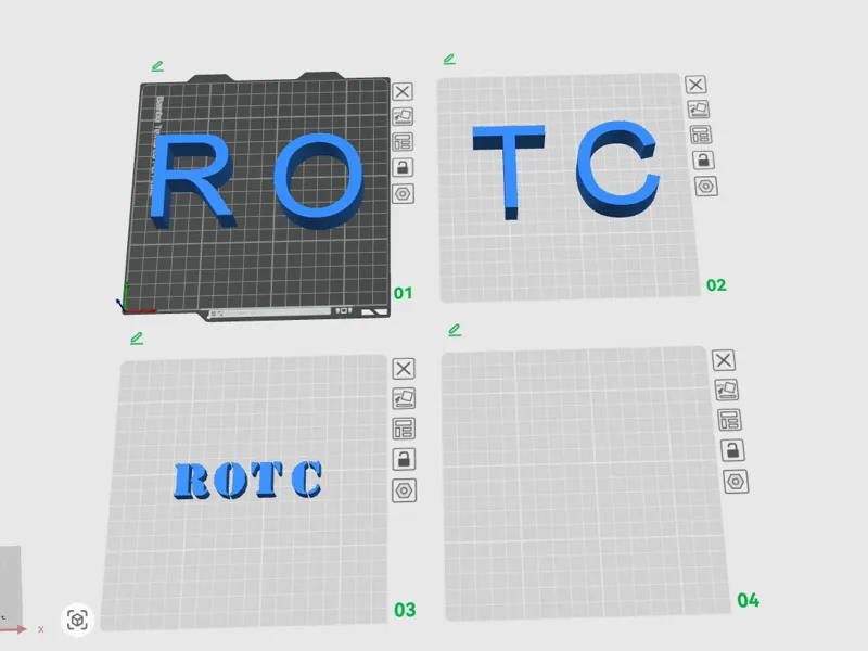 ROTC LETTERS 2 PLATE