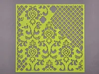 Pochoir motif baroque pour tissu et loisirs créatifs — photo 2