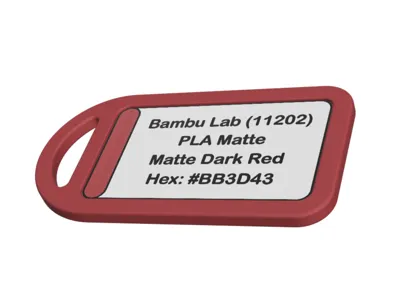 BambuLab Filament Swatches