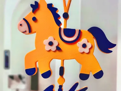 2026 Horse Stepping on Flying Swallow Spring Festival Hanging Ornament, Horse Stepping on Golden Swallow Hanging Ornament