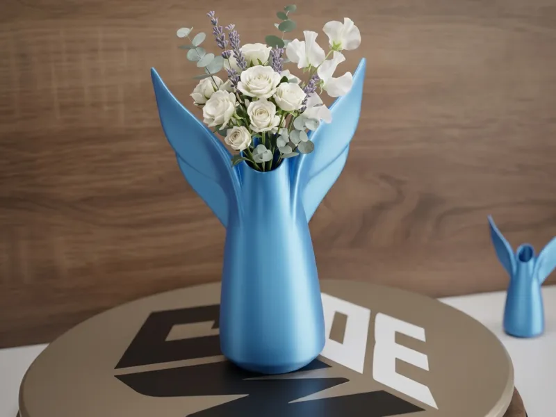 Angel Wing Vase – Modern 3D Printed Decor