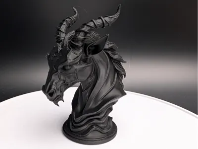 Horse Bust Demon Style
