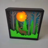 Diorama forêt en shadow box — photo 2