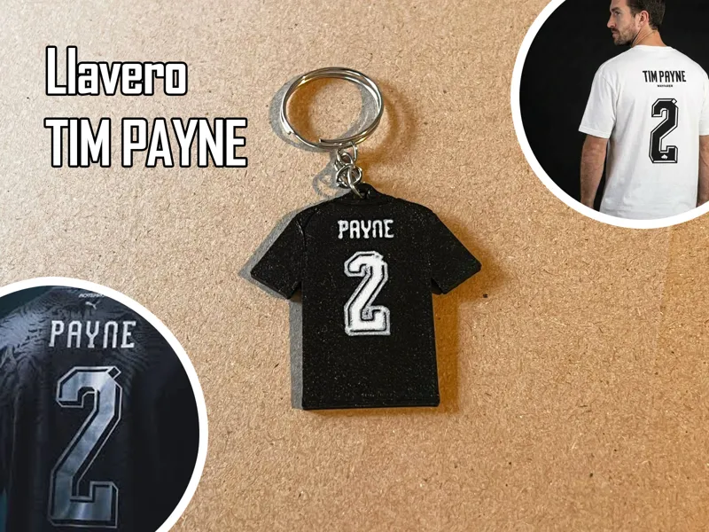Llavero camiseta TIM PAYNE - nueva zelanda