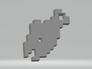 minecraft salmon keychain