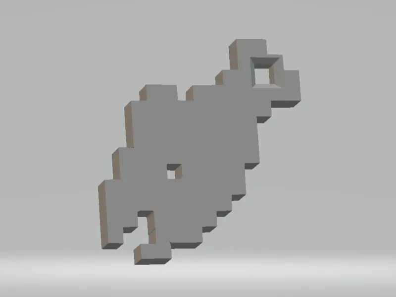 minecraft salmon keychain