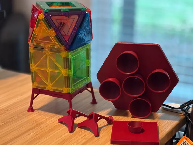 Magnetic Tile Compatible Spaceship Parts