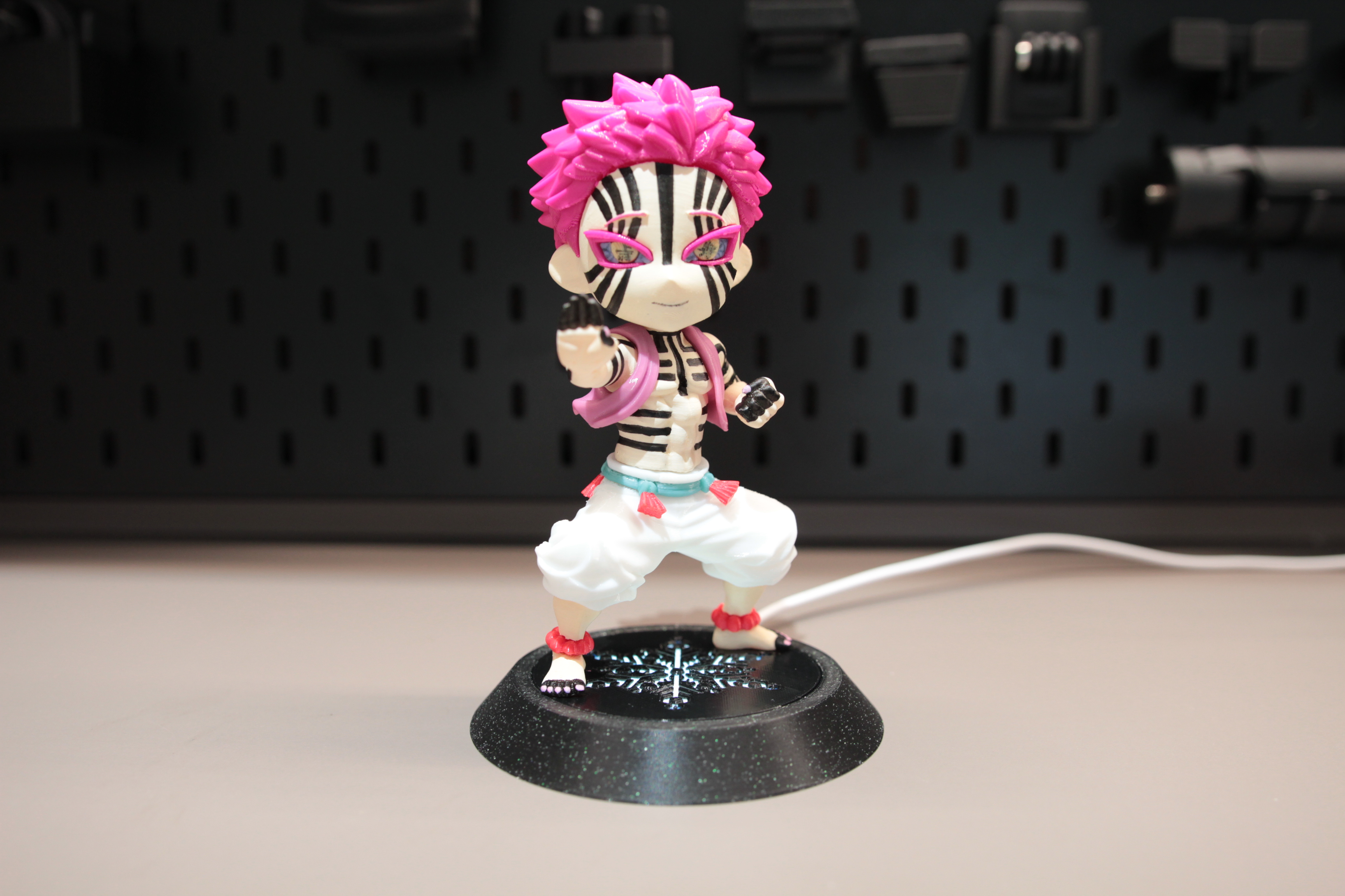 Miniatura 1 do modelo 3D 猗窝座，三哥晚安，非AI模型，鬼灭之刃无限城，术式展开