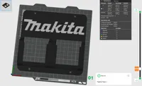 Support mural double pour batteries Makita 18V — photo 2