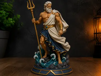 Poseidon – Estátua Mitológica