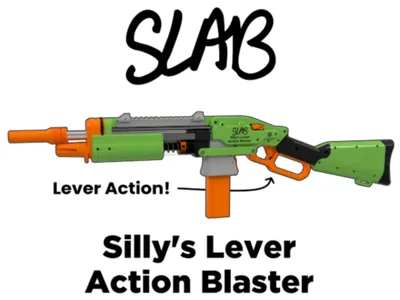 SLAB-sillys lever action blaster-shoots 200 FPS