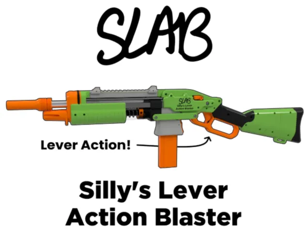 SLAB-sillys lever action blaster-shoots 200 FPS