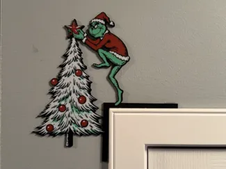 Grinch Stealing Star Door Frame
