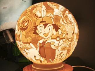 Litofania de luna Pokémon 