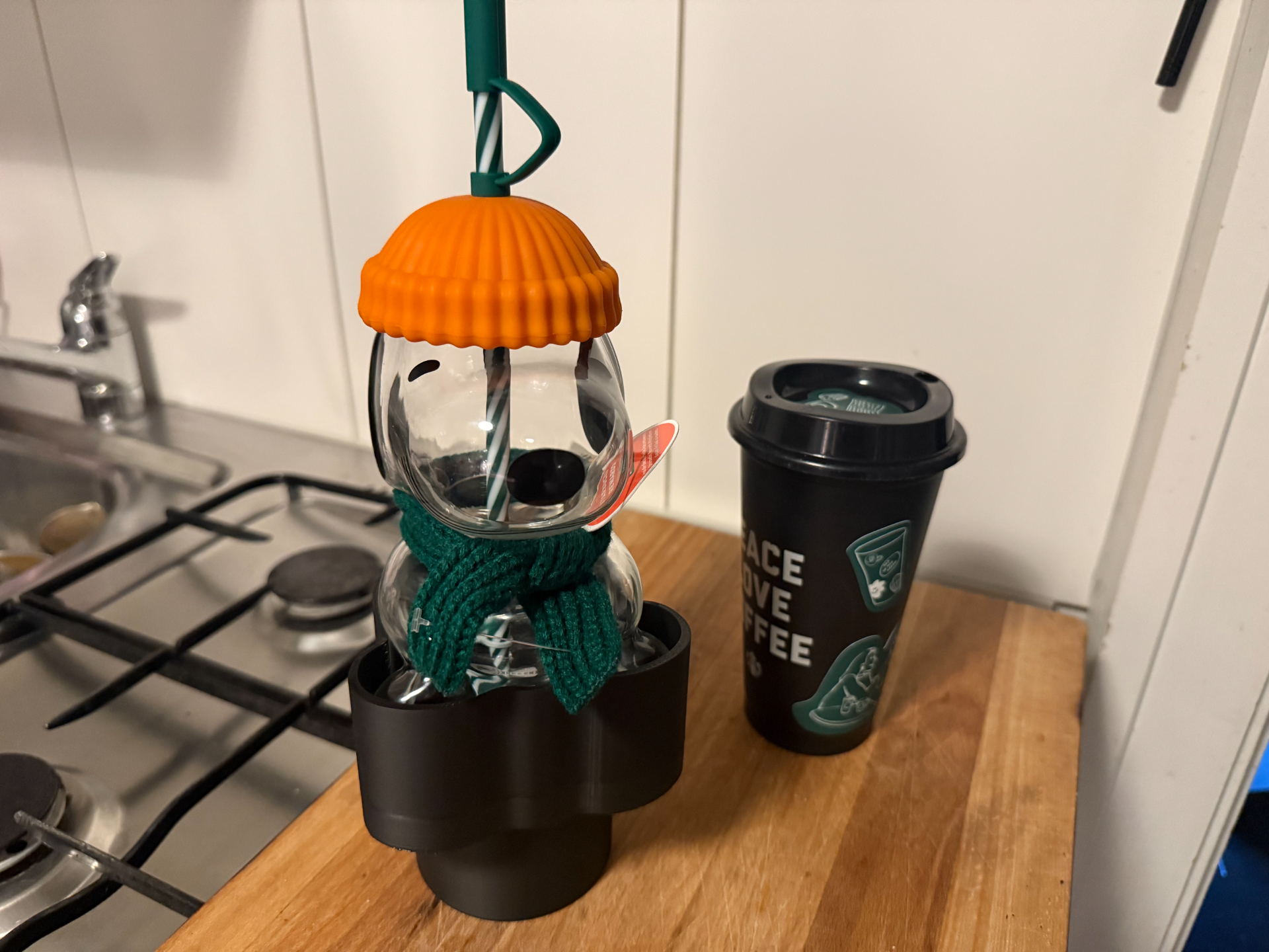 Starbucks Snoopy Glas Cold Cup - Car Cup holder - 1