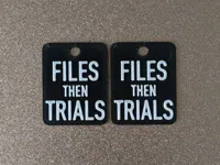 2 keychains or 1 pair of earrings