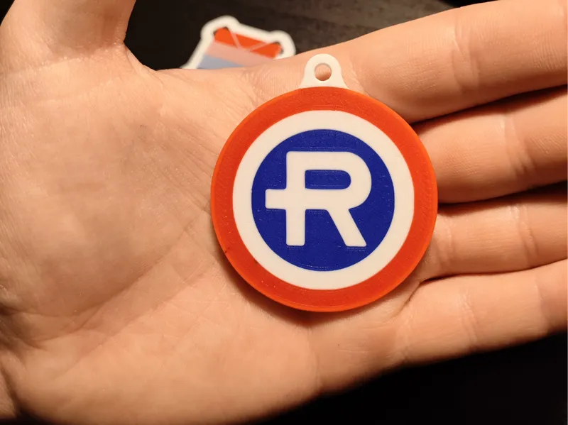 Vintage Repsol Logo Keychain