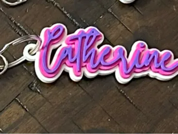 Catherine Keychain, Nametag,
