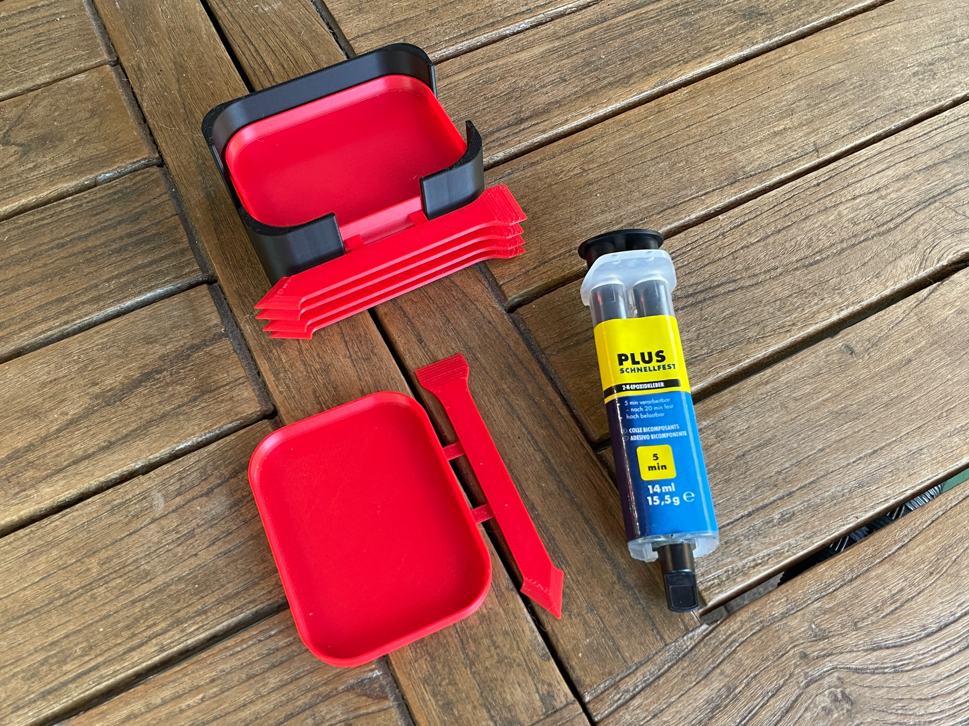 Glue Mixing Tray with Snap‑Off Spatula | V2